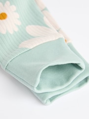 Yellow Baby Printed Footless 100% Cotton Sleepsuits 3 Pack (0mths-3yrs) - Image 6 of 8