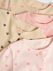 Pink 4 Pack Baby Footless Sleepsuits (0mths-3yrs) - Image 4 of 7