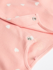 Pink 4 Pack Baby Footless Sleepsuits (0mths-3yrs) - Image 5 of 7