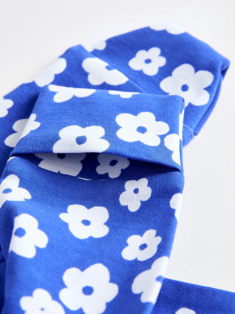 Blue Baby Footed 100% Cotton Sleepsuits 5 Pack (0mths-2yrs) - Image 14 of 14