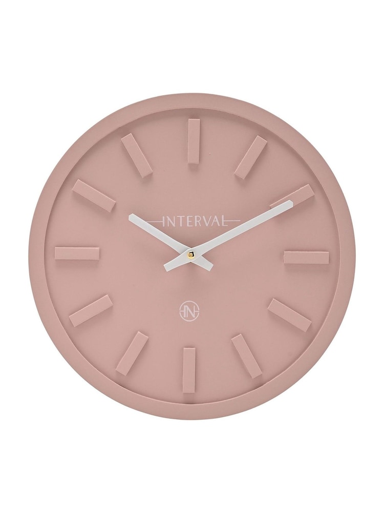 Widdop Pink Minimalist Wall Clock - Image 2 of 6 Widdop Pink Minimalist Wall Clock - Image 2 of 6
