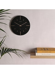 Widdop Black Resin Wall Clock - Image 1 of 4