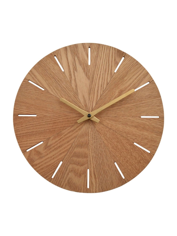Widdop Brown Wooden Wall Clock - Image 2 of 7