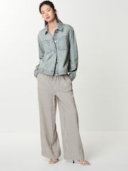 Blue Tinted Patch Pocket Denim Jacket - Image 2 of 6