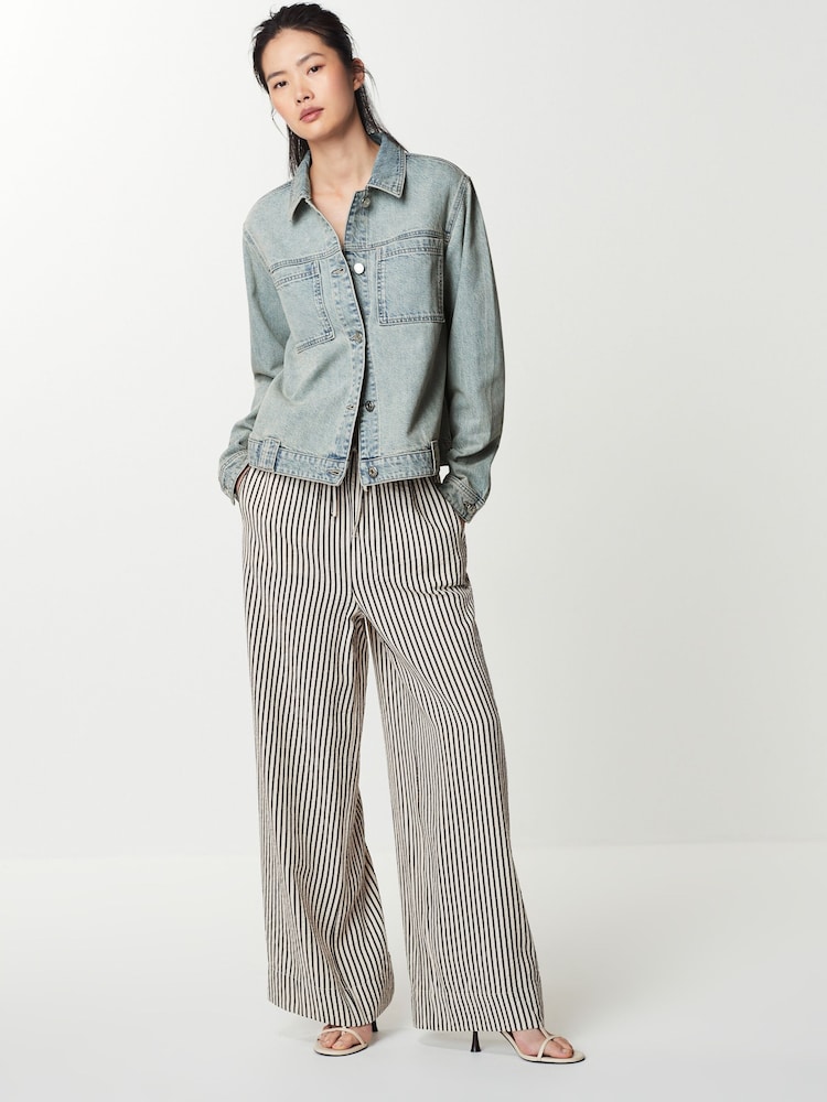 Blue Tinted Patch Pocket Denim Jacket - Image 2 of 6