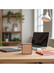 Widdop Brown Wooden Alarm Clock with Bluetooth Speaker - Image 1 of 5