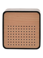 Widdop Brown Wooden Alarm Clock with Bluetooth Speaker - Image 2 of 5