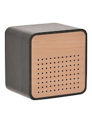 Widdop Brown Wooden Alarm Clock with Bluetooth Speaker - Image 3 of 5