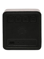 Widdop Brown Wooden Alarm Clock with Bluetooth Speaker - Image 4 of 5