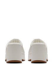 Clarks White Leather Manon Glide Sandals - Image 5 of 7