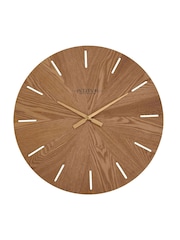 Widdop Brown Wooden Wall Clock - Image 2 of 3