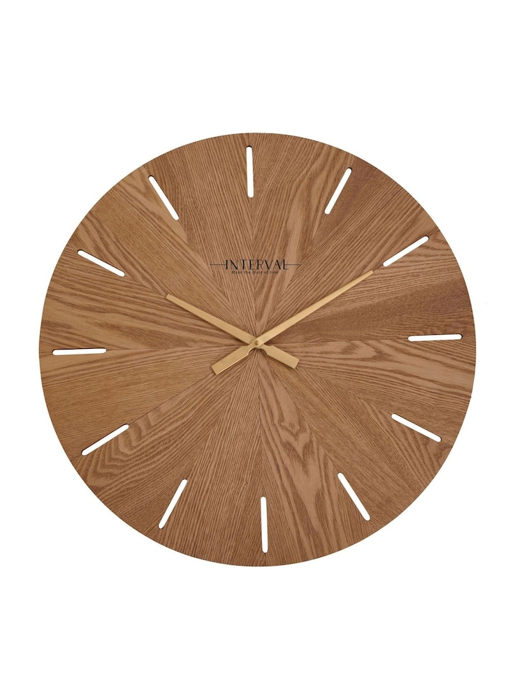 Widdop Brown Wooden Wall Clock - Image 2 of 3