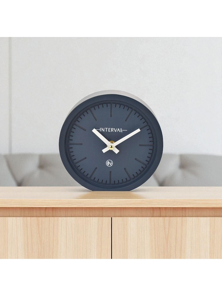 Widdop Navy Blue Minimalist Desk Clock - Image 1 of 4