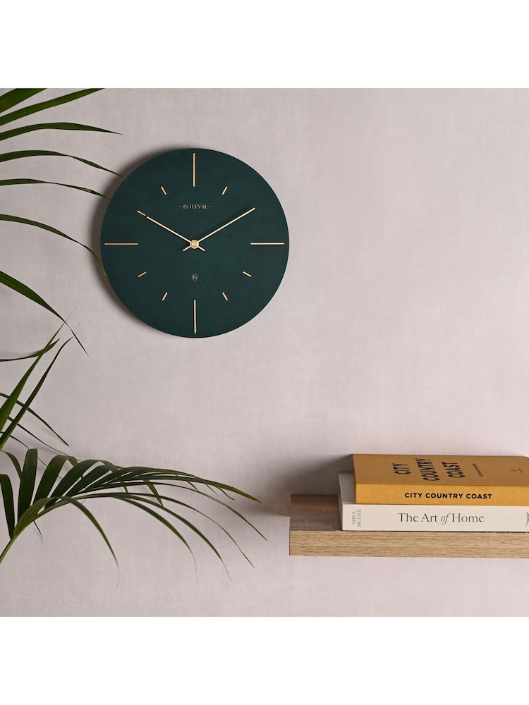 Widdop Emerald Resin Wall Clock - Image 1 of 4