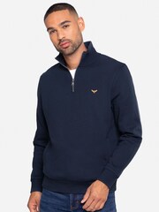 Bluză flaușată Threadbare Patrick cu fermoar scurt - Imaginea 1 din 4