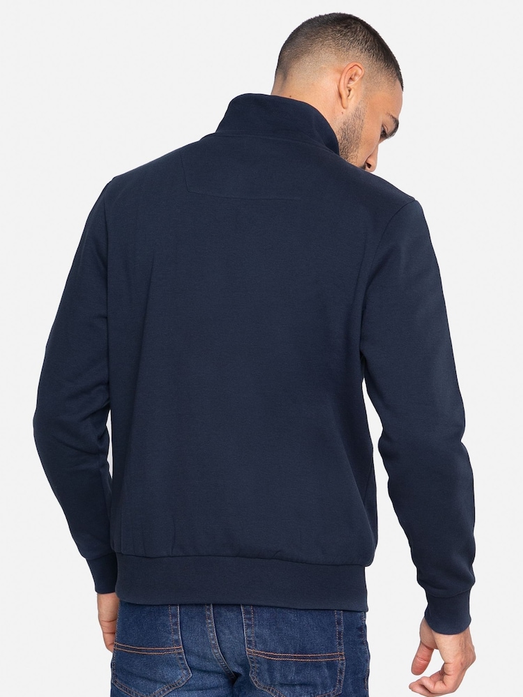 Bluză flaușată Threadbare Patrick cu fermoar scurt - Imaginea 2 din 4