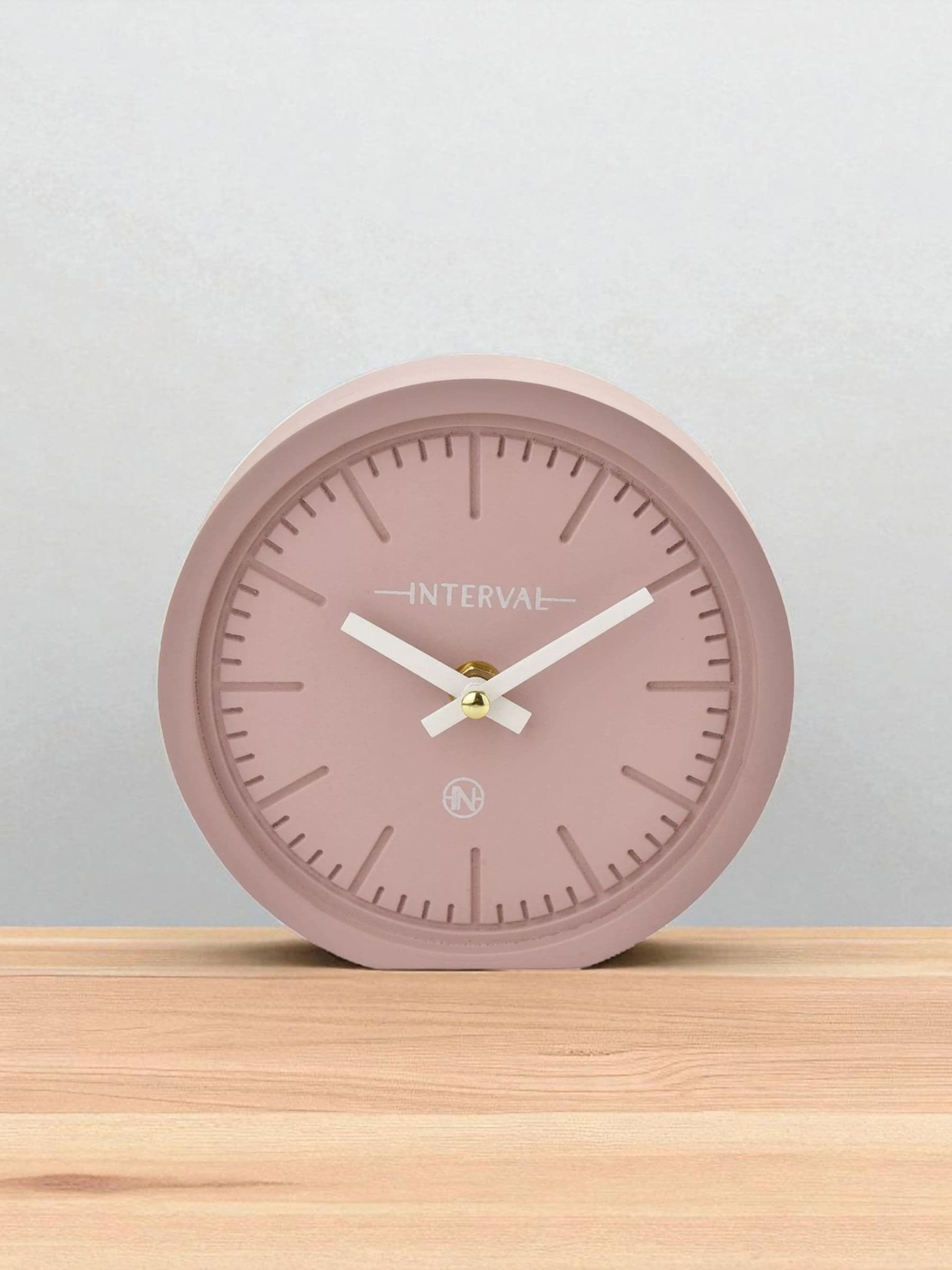 Julian Charles Pink Interval Minimalist Desk Clock - One Size - Image 2