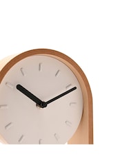 Widdop White Pendulum Wooden Desk Clock - Image 4 of 5