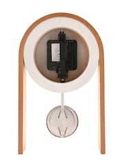 Widdop White Pendulum Wooden Desk Clock - Image 5 of 5