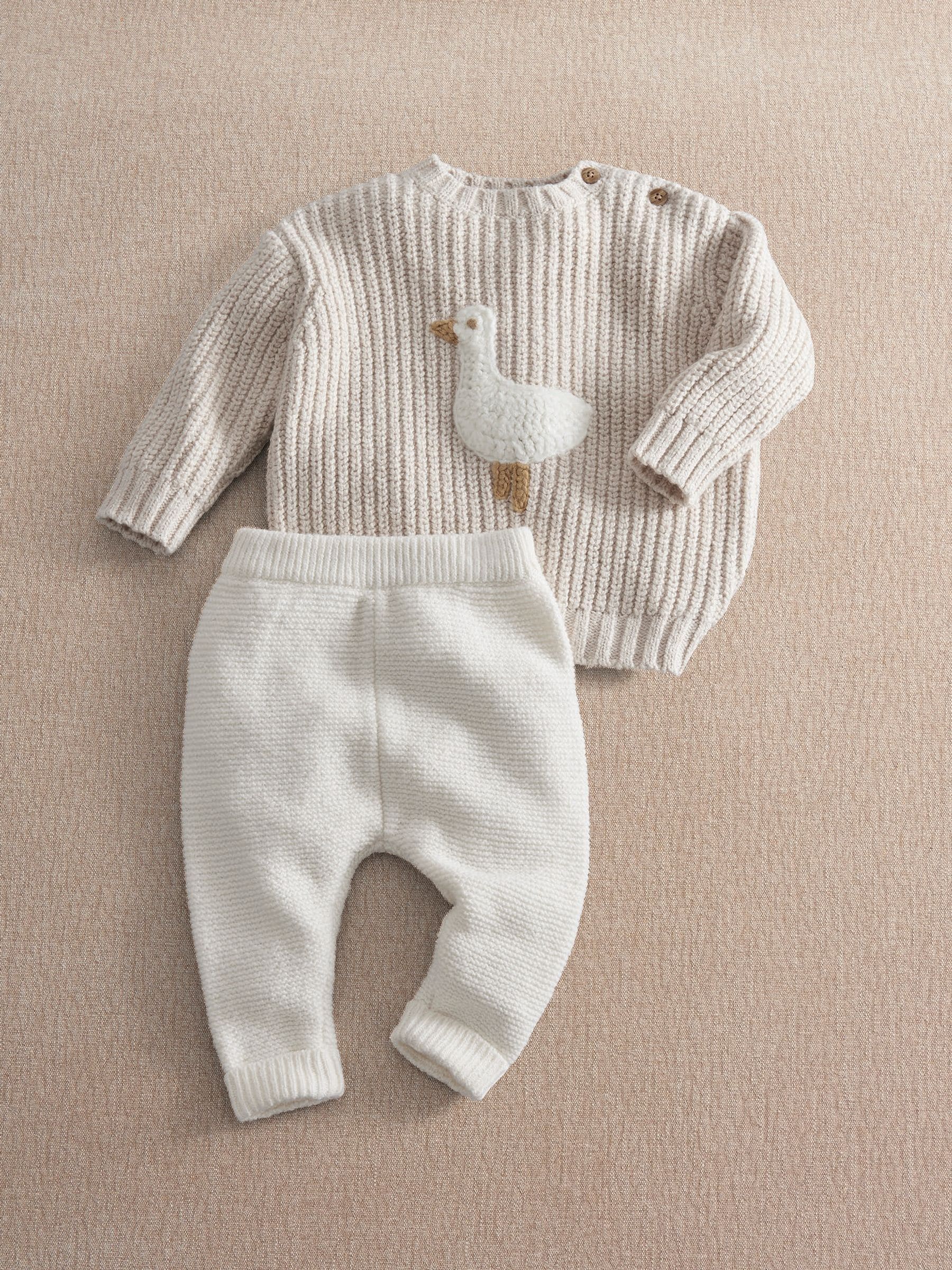 Mamas & Papas - Baby - 2 Piece Duck Legging Set - Newborn - Grey - Image 2