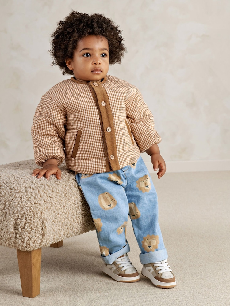 Mamas & Papas Check Jacket - Изображение 1 6