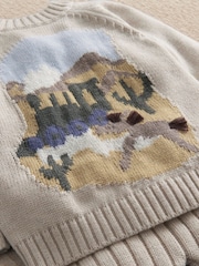 Mamas & Papas Train Knitted Jumper & Leggings Set - Bild 6 von 7