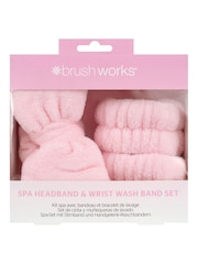 Brush Works Spa Headband Wrist Wash Band Set (Worth £12) - Image 1 of 5