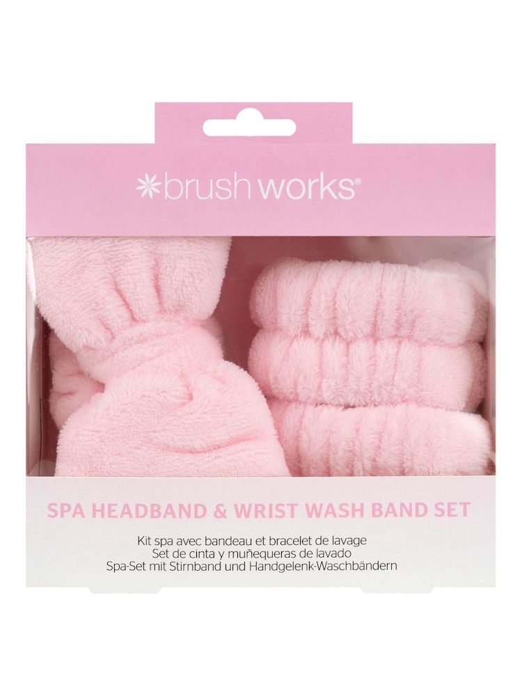 Brush Works Spa Headband Wrist Wash Band Set (Worth £12) - Image 1 of 5