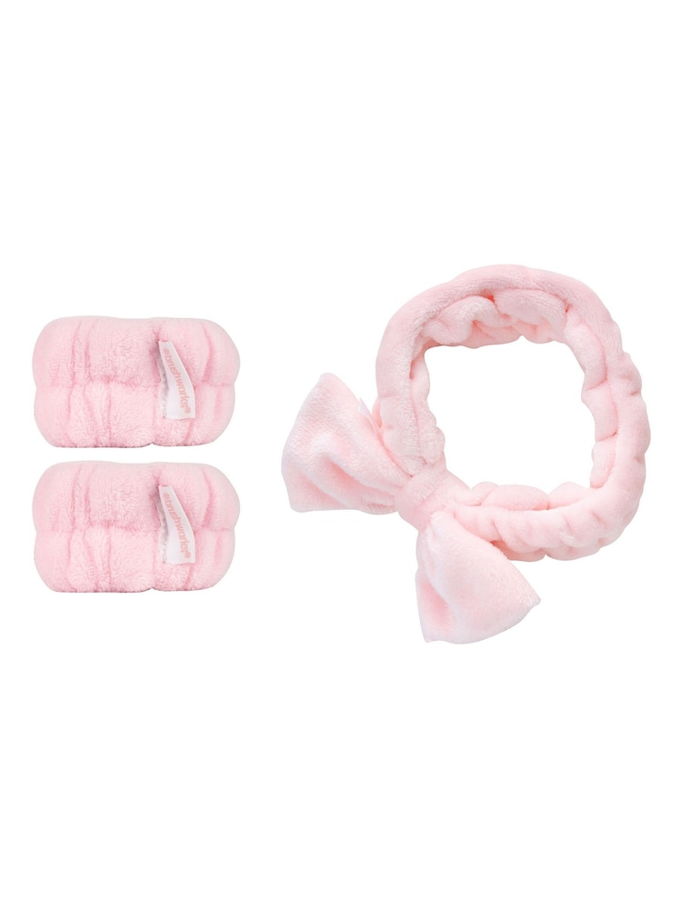 Brush Works Spa Headband Wrist Wash Band Set (Worth £12) - Image 2 of 5