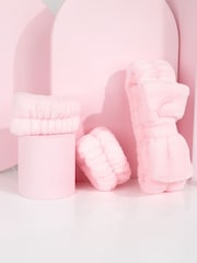 Brush Works Spa Headband Wrist Wash Band Set (Worth £12) - Image 4 of 5