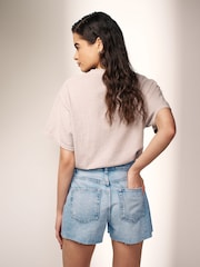 Bleach Ripped Hourglass Denim Shorts - Image 5 of 6