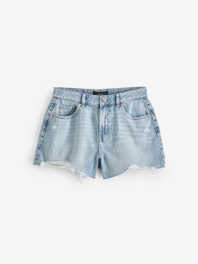 Bleach Ripped Hourglass Denim Shorts - Image 6 of 6