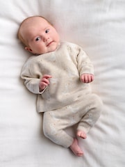 Mamas & Papas Duck Knitted Top & Leggings Set - Imaginea 1 din 8