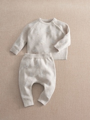 Mamas & Papas Duck Knitted Top & Leggings Set - Imaginea 4 din 8