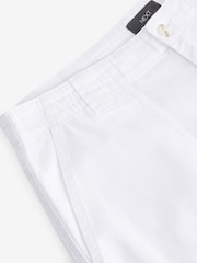 White 100% Cotton Cargo Utility Lightweight Denim Shorts - Image 2 of 2