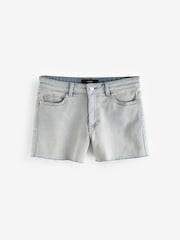 Pink Tint Super Soft Raw Hem Denim Shorts - Image 5 of 6