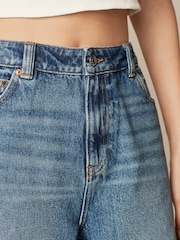 Dark Blue 100% Cotton Denim Shorts - Image 4 of 7