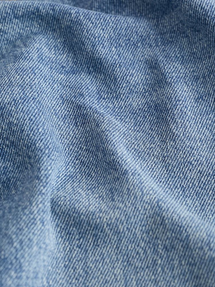 Dark Blue 100% Cotton Denim Shorts - Image 7 of 7