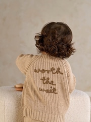 Mamas & Papas Brown Snail Knitted Jumper & Trousers Set - Image 2 of 8