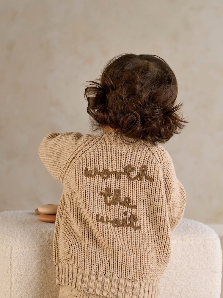 Mamas & Papas Brown Snail Knitted Jumper & Trousers Set - Image 2 of 8 Mamas & Papas Brown Snail Knitted Jumper & Trousers Set - Image 2 of 8