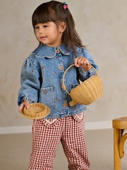 Mamas & Papas Blue Berry Embroidered Denim Jacket - Image 2 of 10