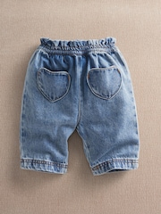 Mamas & Papas Blue Heart Jeans - Image 1 of 3