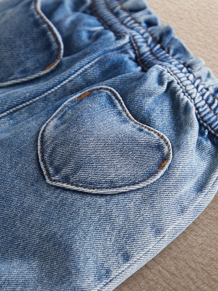 Mamas & Papas Blue Heart Jeans - Image 2 of 3 Mamas & Papas Blue Heart Jeans - Image 2 of 3