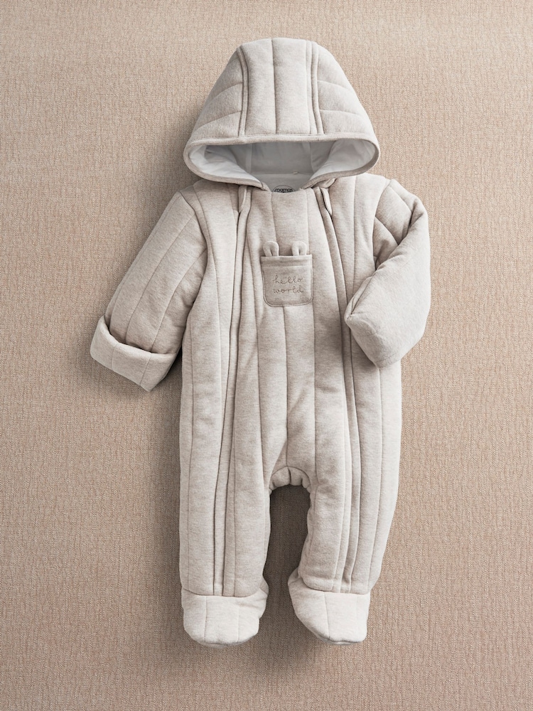 Mamas & Papas Brown Jersey Pramsuit - Image 2 of 4 Mamas & Papas Brown Jersey Pramsuit - Image 2 of 4