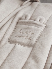 Mamas & Papas Brown Jersey Pramsuit - Image 3 of 4