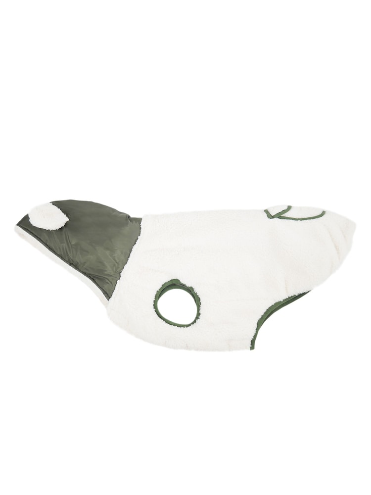 Rosewood Green Reversible Teddy Bear Reversible Parka Dog Coat - Image 4 of 4