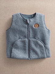 Mamas & Papas Blue Born Wild Gilet - Image 1 of 3