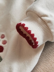 Mamas & Papas Cream Berry Sweatshirt - Image 5 of 6