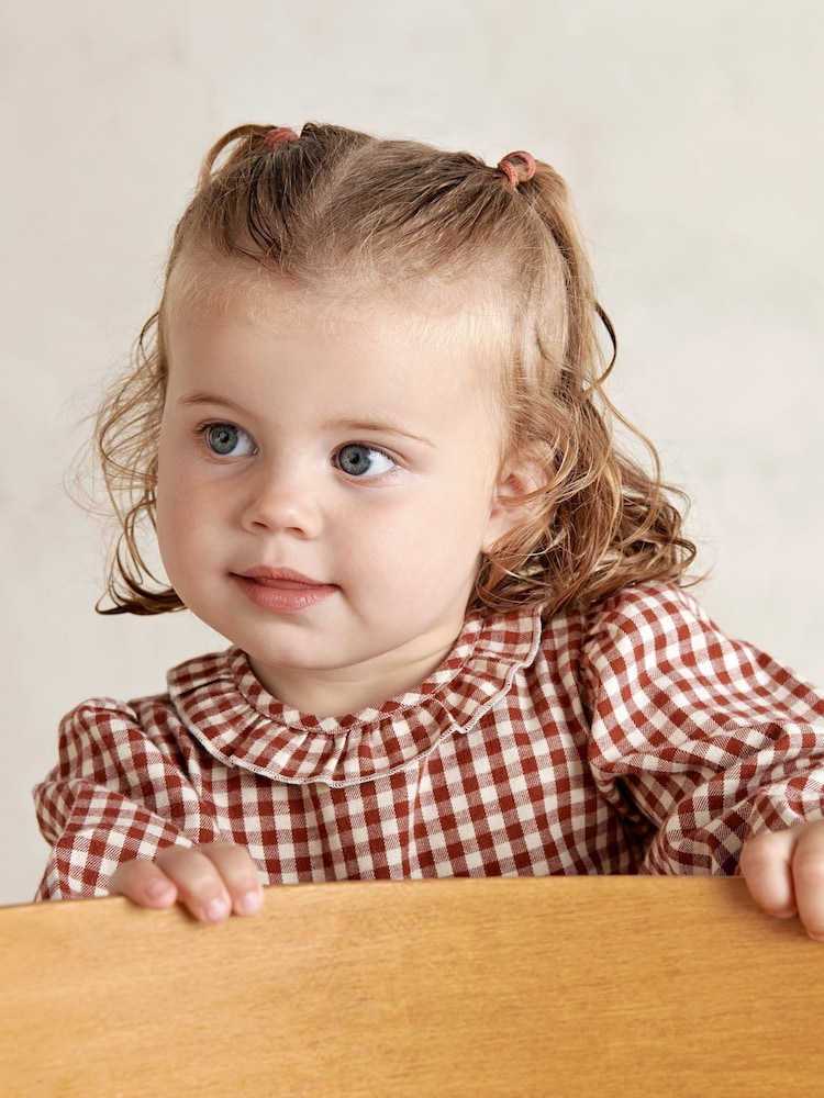 Mamas & Papas Red Gingham Dress - Image 2 of 9 Mamas & Papas Red Gingham Dress - Image 2 of 9