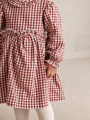 Mamas & Papas Red Gingham Dress - Image 4 of 9